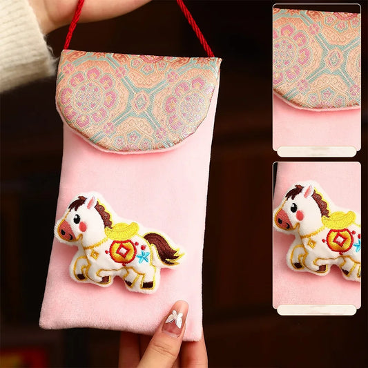 2026 Year of the Horse Chinese New Year Red Envelope Lucky Bag Festive Gift Envelope Oasis Select Style 4 18.5x10.5cm