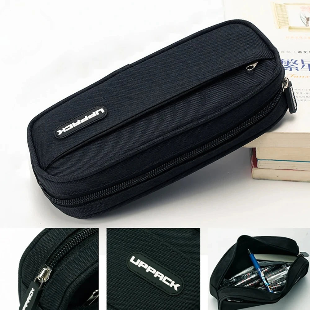 Creative Pencil Case Cute Boy Girl Kawaii Pencil Cases Storage Kids Pen Bag Large Big Stationery Box School Students Supplies Peaceful Pleasures Health and Wellness