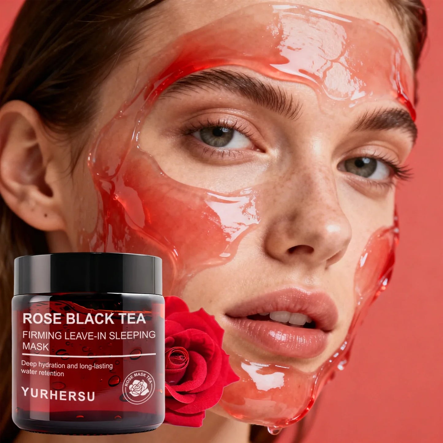 Rose Black Tea Overnight Sleeping Mask – Hydration & Glow