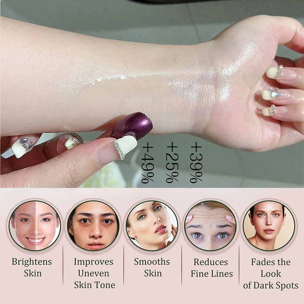 3 Capsules Rose, Squalane Anti-Aging Night Serum for Face Facial Antioxidant Nourishing, Brightening, Moisturizing Skin Repair Peaceful Pleasures Health and Wellness