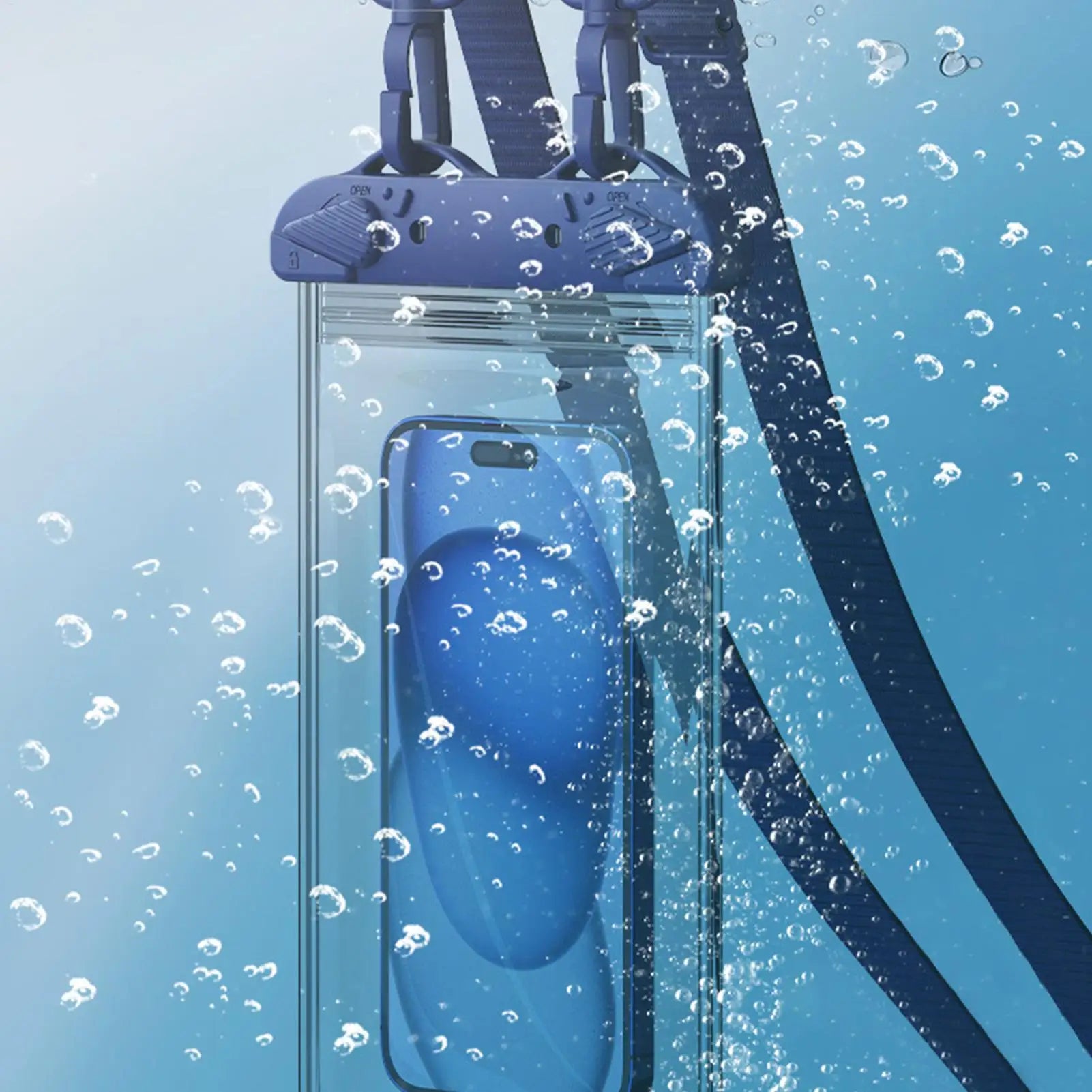 Waterproof Bag for Phone Cellphone Dry Holder with Lanyard Underwater Phone Bag for Beach Pool Cruise Vacation Travel Road Trip Peaceful Pleasures Health and Wellness