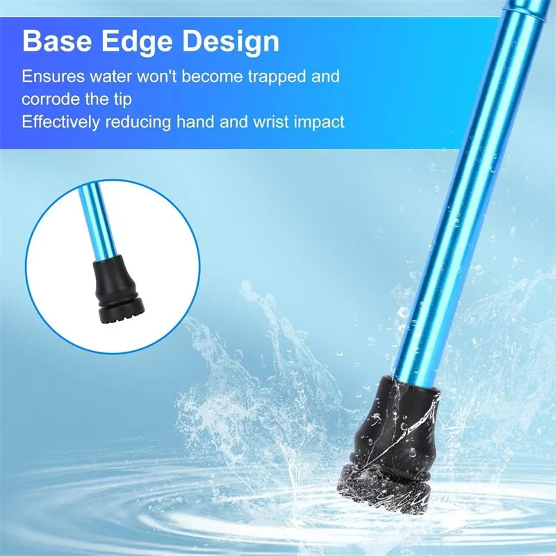 16- Antiskid Walking Stick Crutch Cane Bottom Pads Cover Protector