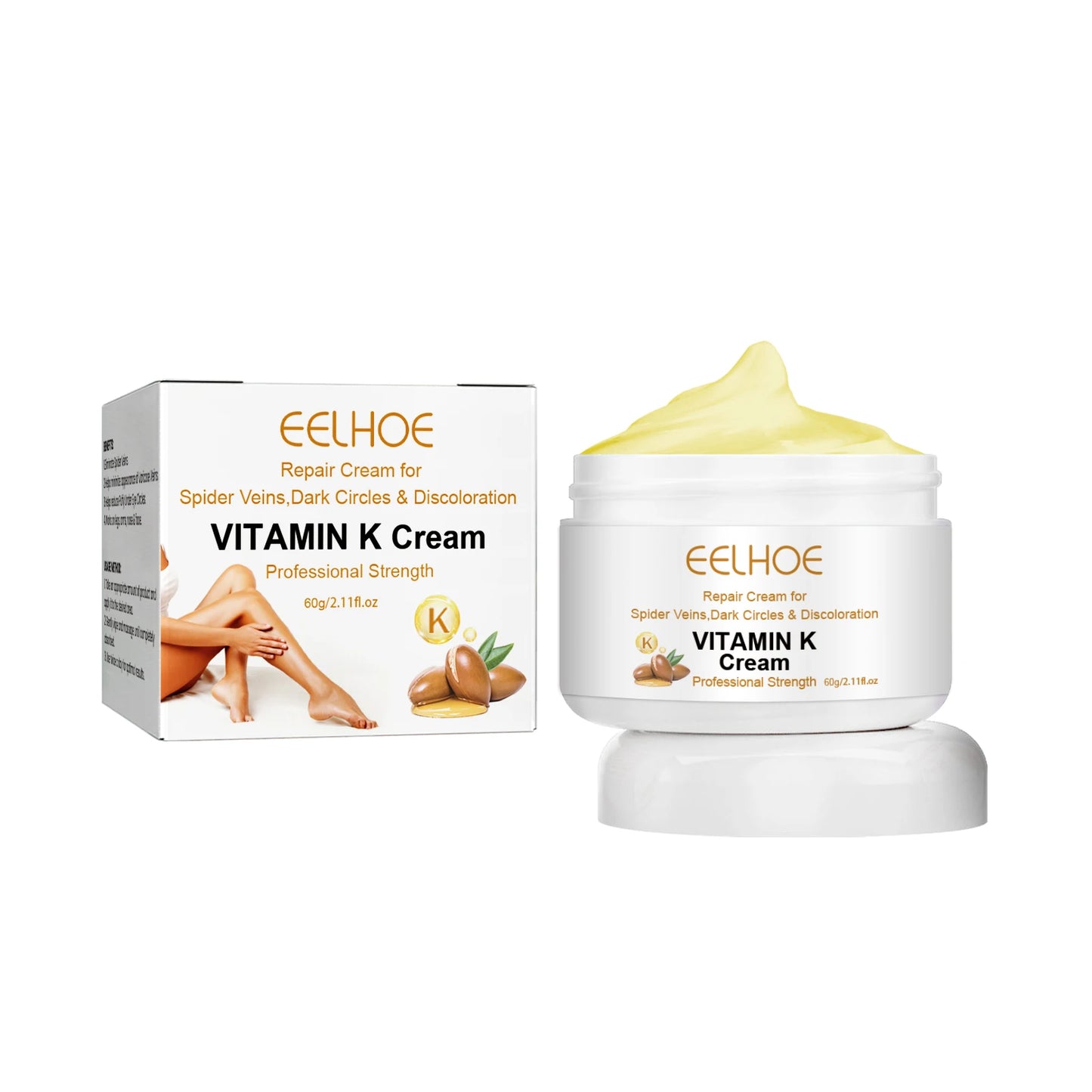 Vitamin K Cream for Varicose Veins, Spider Veins & Leg Relief
