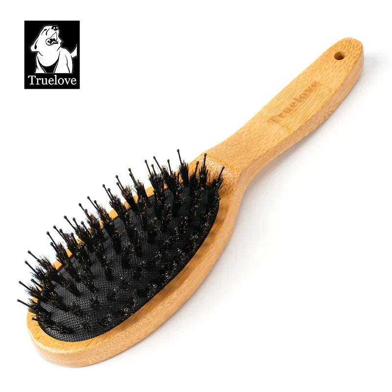 Truelove Bamboo Handle Pet Grooming Brush TLK28131 Peaceful Pleasures Health and Wellness Bamboo 22cmX5.9cm China Mainland