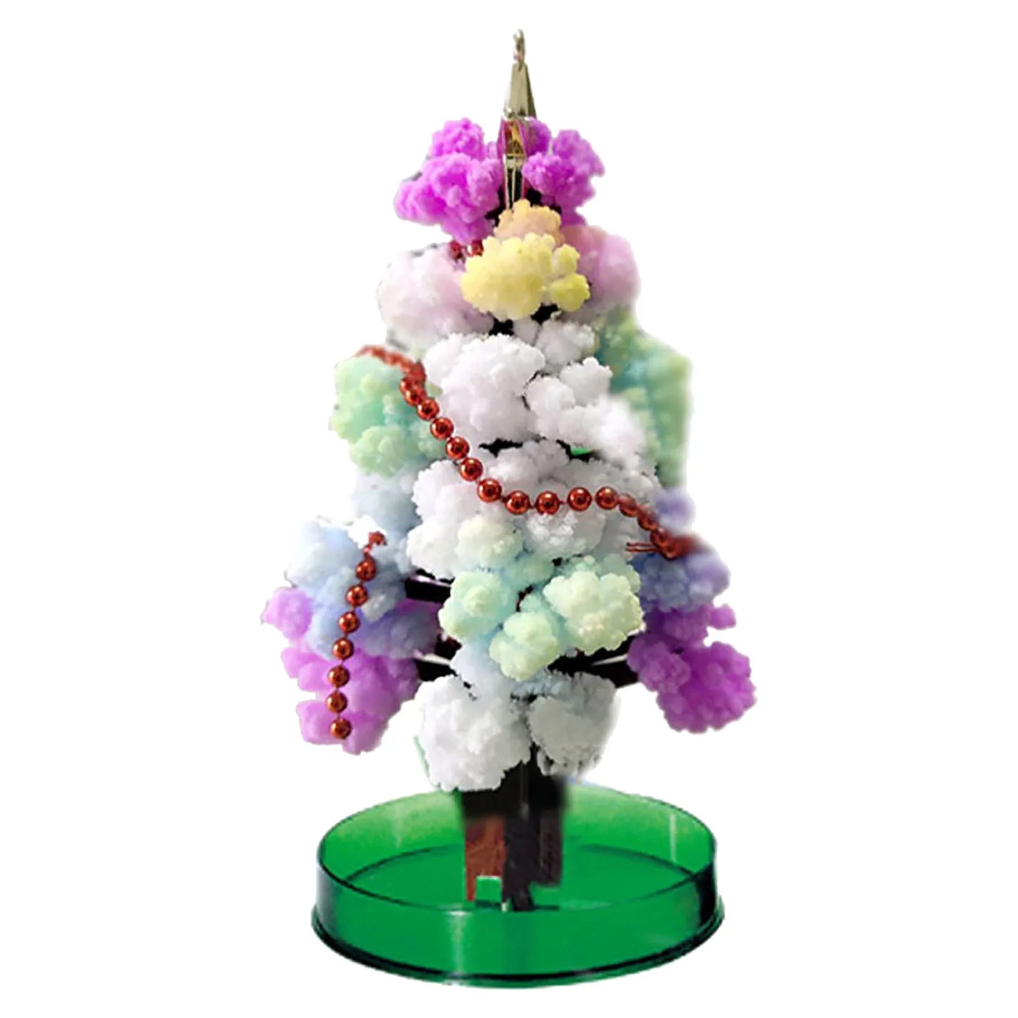 Magic Growing Christmas Tree Crystal Paper Christmas Decoration New Year Science Toy Artificial Home Decor Ornaments Wholes Peaceful Pleasures Health and Wellness C