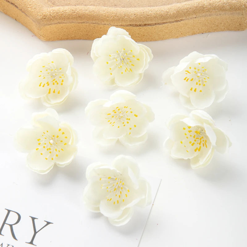 Artificial Sakura Silk Flower Heads 10/20pcs – Wedding Décor