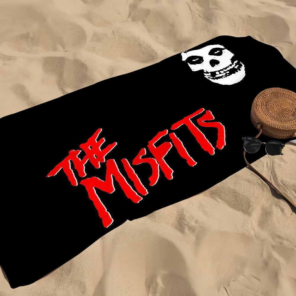 Misfits Rock Band Quick-Dry Beach Towel | Gym, Travel & Pool