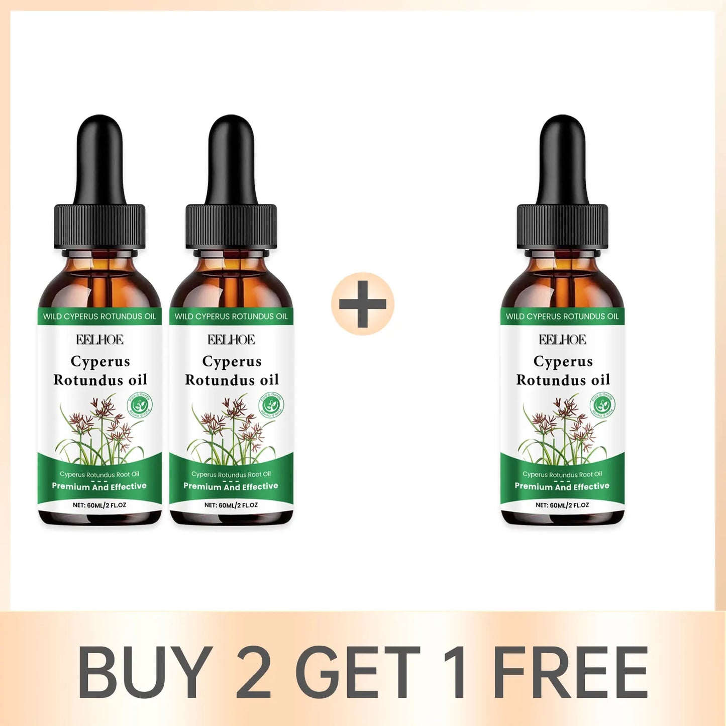 EELHOE Cyperus Rotundus Hair Removal Soothing Oil 60ml
