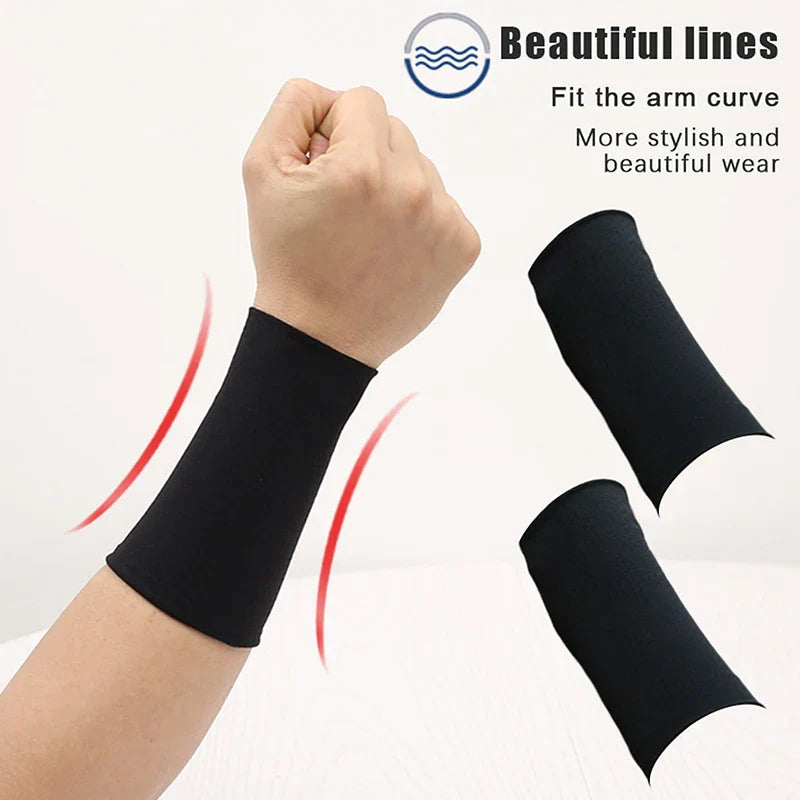 Ice Silk Cooling Wrist Bands – Breathable Sports Sweatbands