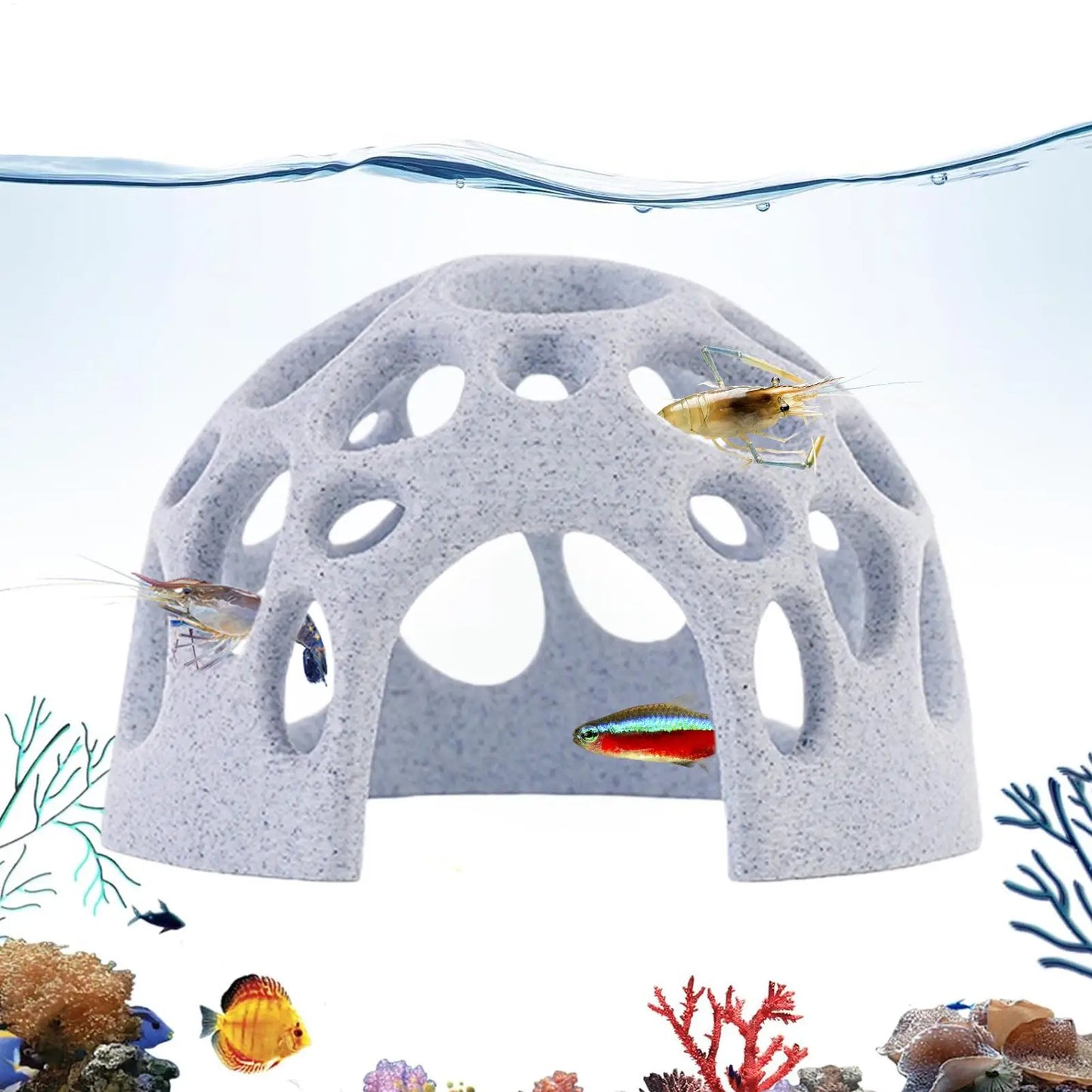 Aquarium Cave Shrimp & Fish Shelter – 3D Printed Hideout