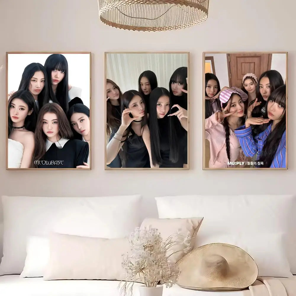 Kpop M-meovv HD Waterproof Self-Adhesive Wall Art Poster Wall Art Poster Peaceful Pleasures Health and Wellness