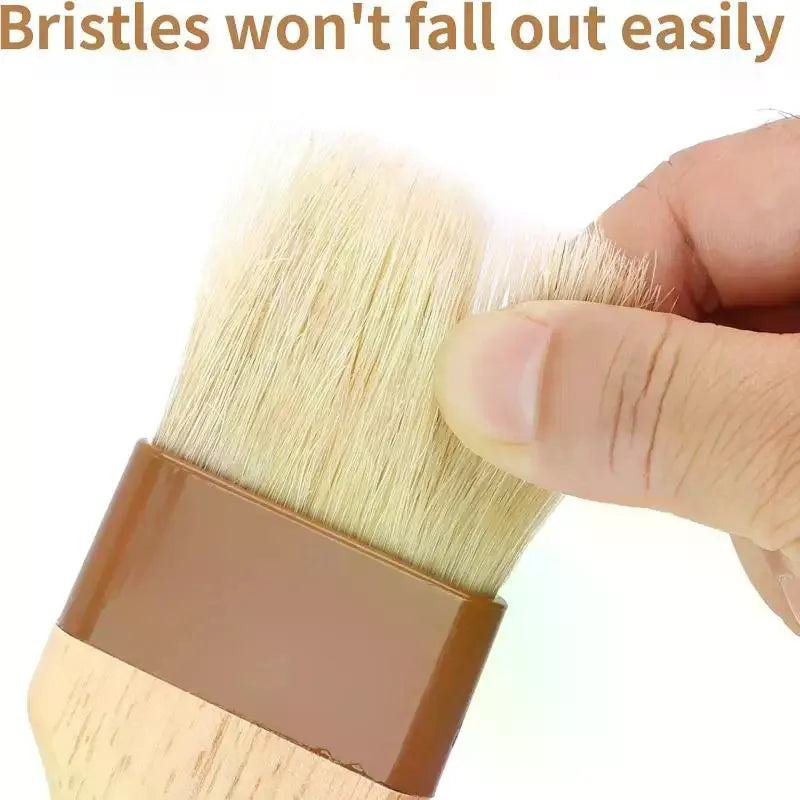 Wooden Handle Bristle Pastry & BBQ Basting Brush | Flat Baking