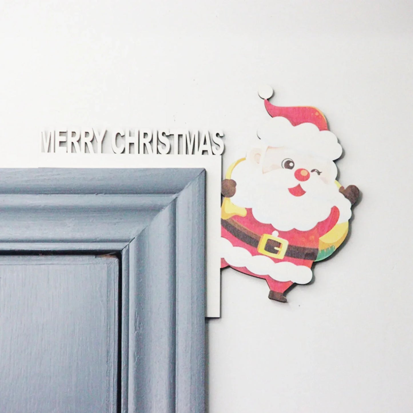 DIY Christmas Deer Door Corner Ornament | Wooden Xmas Decor