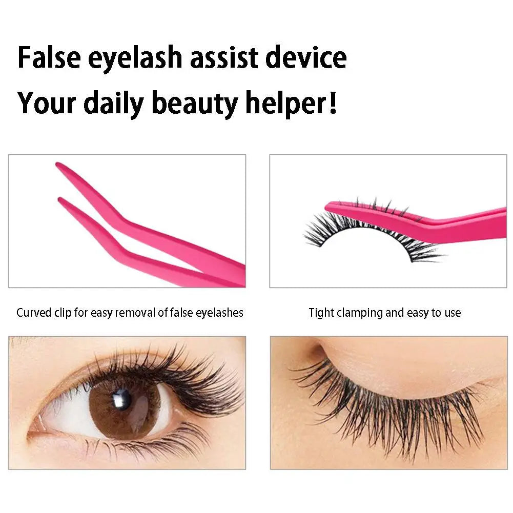 Stainless Steel Eyelash Extension Tweezers – Curved & Straight