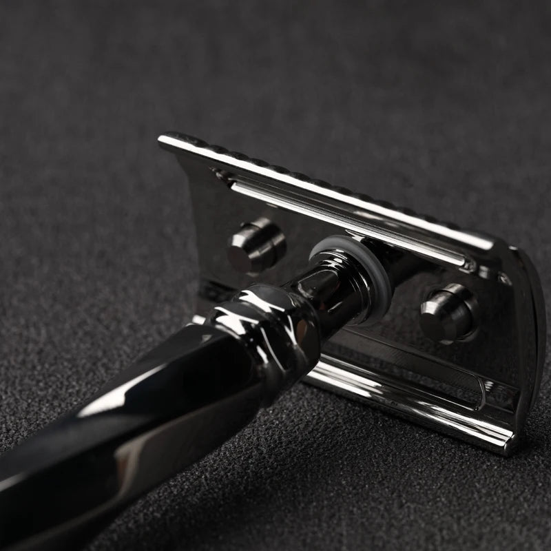 2026 Hot Sale Yaqi Cerberus Stainless Steel Safety Razor 0.65mm Blade Gap Cerberus Stainless Steel Safety Razor 77mm Handle Peaceful Pleasures Health and Wellness