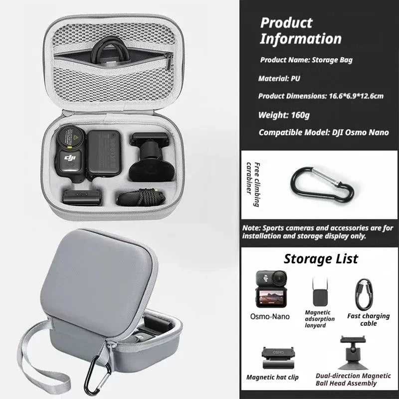 DJI OSMO Nano Accessories Kit – Metal Frame, Filters & Case