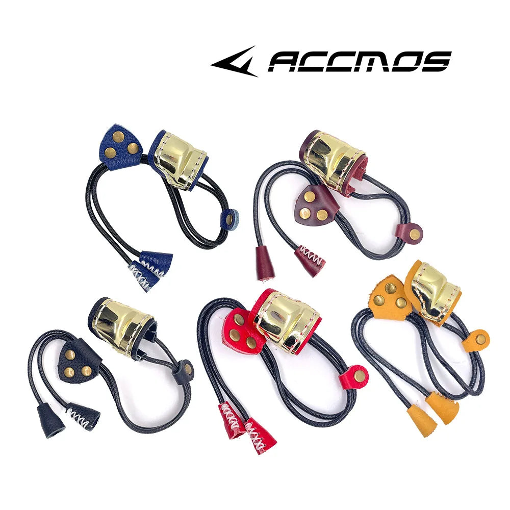Archery Thumb Ring Protector Finger Guard Shooting Glove Brass Cow