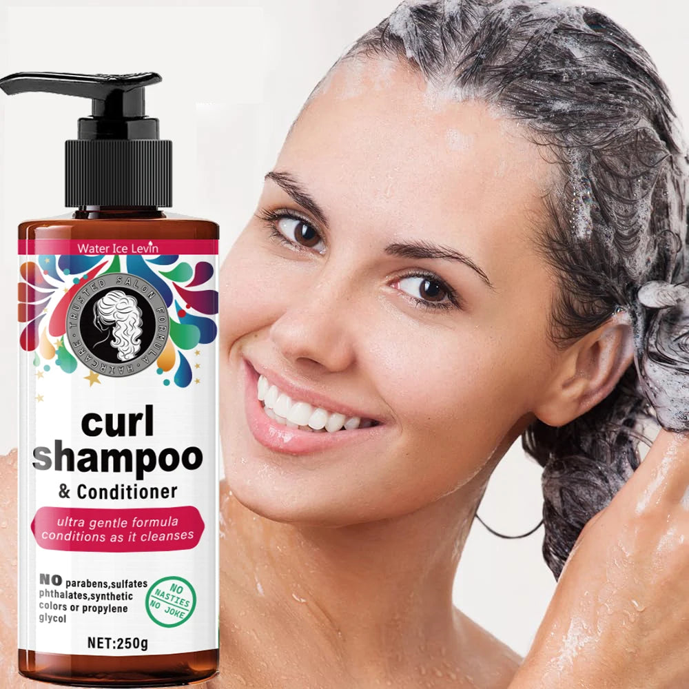 Curly Hair Shampoo & Conditioner | Glycerin Moisturizing 250g