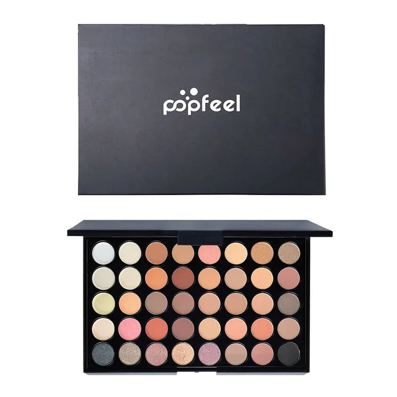 POPFEEL 40-Color Eyeshadow Palette – Matte & Shimmer Shades