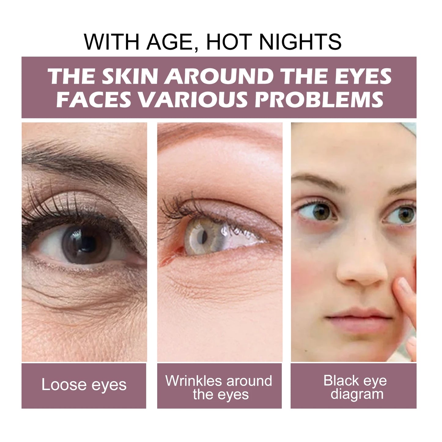 Niacinamide Firming Eye Cream Lock Moisture Reduce Dryness Relieve Fine Lines Increase Skin Elasticity Massage Eye Care Lotion Peaceful Pleasures Health and Wellness