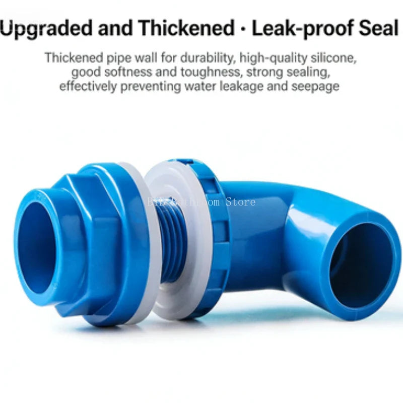 5-Pack PVC Aquarium Elbow Drain Connectors 20–50mm Fish Tank