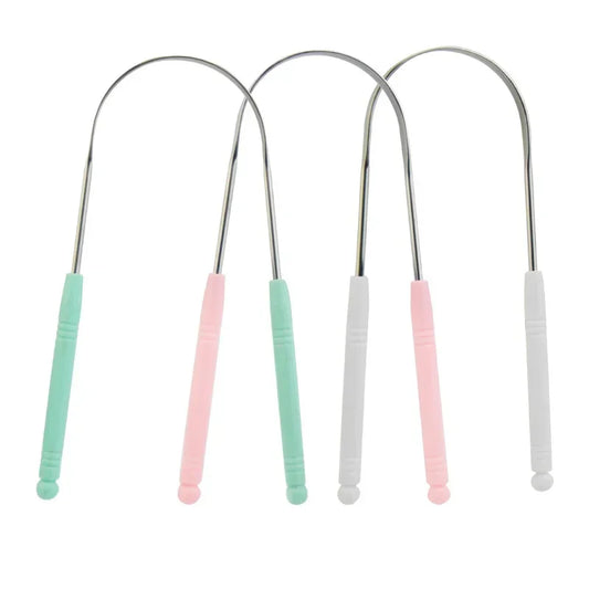 Stainless Steel Tongue Scraper | Daily Oral Hygiene Tool Tongue Scraper Peaceful Pleasures Health and Wellness