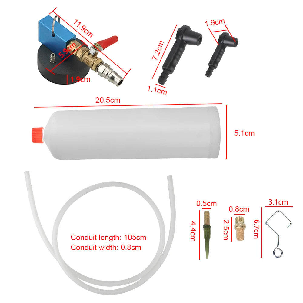 Hydraulic Clutch Brake Bleeder Kit Car Brake Fluid Oil Change Tool Empty Exchange Drain Pump Universal Peaceful Pleasures Health and Wellness