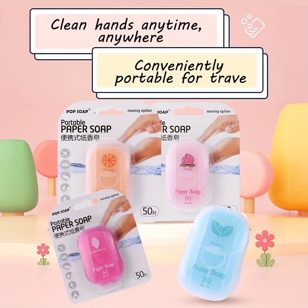 Portable Paper Soap Sheets | Travel Hand Washing Soap