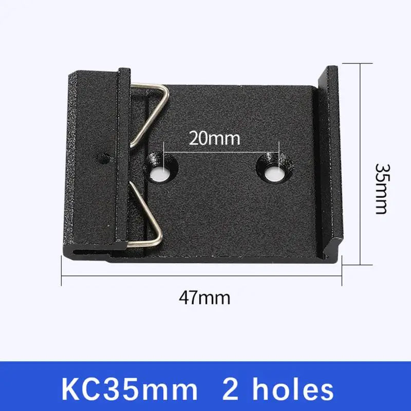 25/35/45MM Metal DIN Rail Fixed Clamp Clip Relay Mounting Buckle Simple Fixing Rack With Mounting Holes Peaceful Pleasures Health and Wellness 10