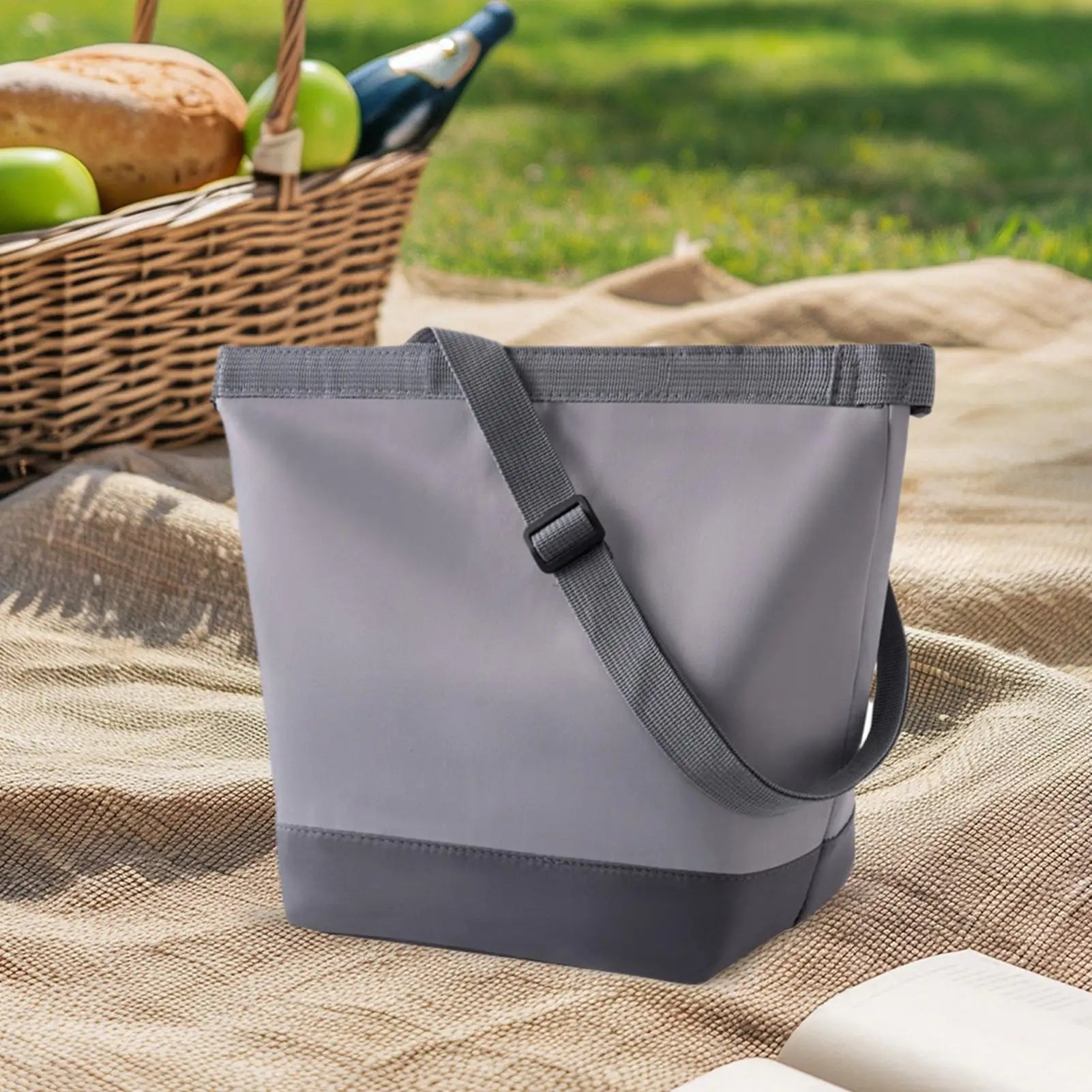 Roll Top Insulated Lunch Box Cooler Bag Leakproof Food Container for Work School Outdoor Camping picnic Leakproof Food Container Peaceful Pleasures Health and Wellness