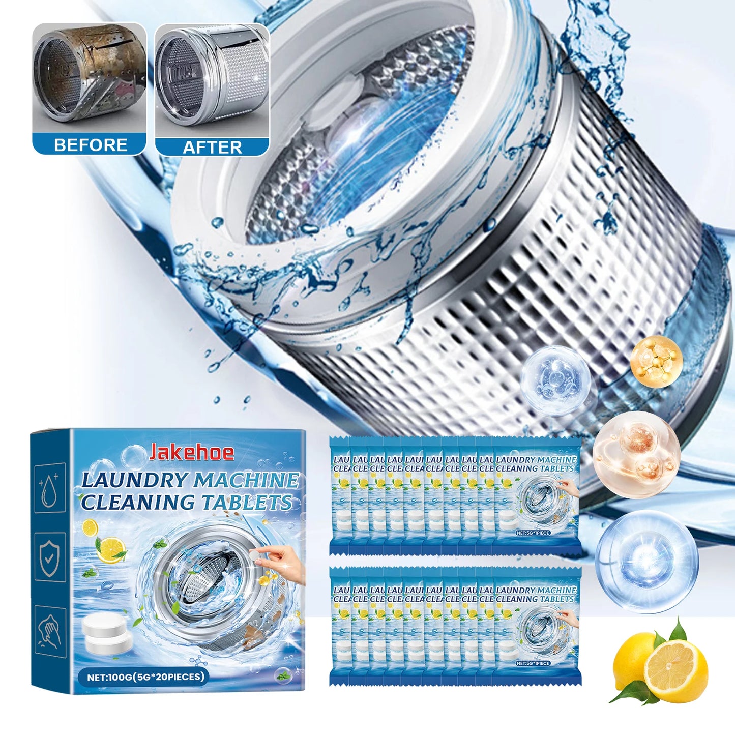 Washing Machine Cleaning Tablets Drum Laundry Sink Remove Dirt Eliminate Odors Reduce Bacterial Growth Washing Machine Cleaner Peaceful Pleasures Health and Wellness