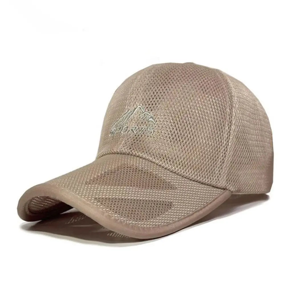 Adjustable Mesh Baseball Cap – Breathable Wide Brim Sun Hat