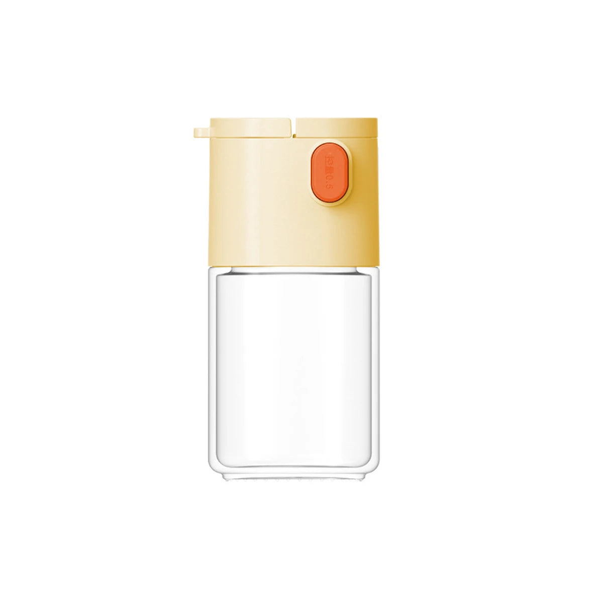 1Pcs Quantitative Salt Bottle Spice Can Pepper Chili Powder Jar Glass Seasoning Tank Sealed Moisture-proof BBQ Spices Dispenser Peaceful Pleasures Health and Wellness Yellow