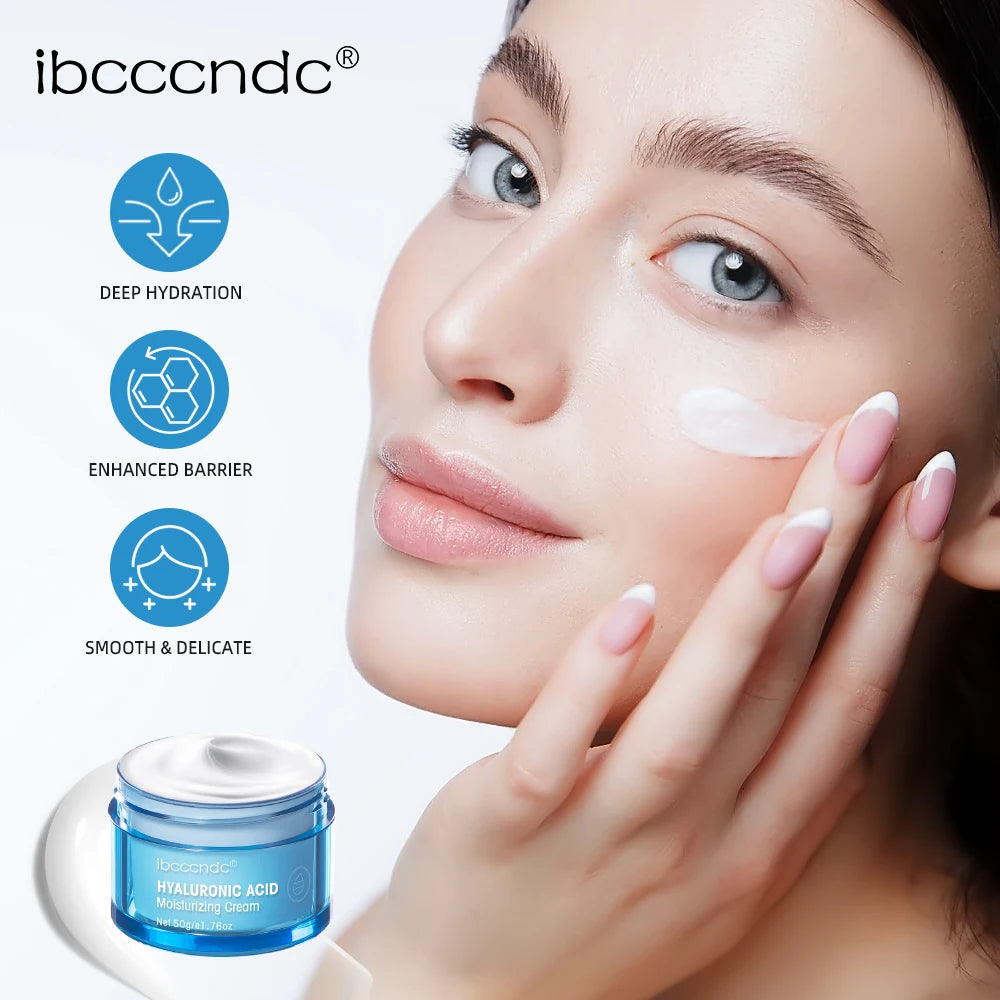 Hyaluronic Acid Moisturizing Cream For Normal-to-dry Skin Moisturizing Nourishing Face Body Men Women Skin Care Products 50ML Peaceful Pleasures Health and Wellness