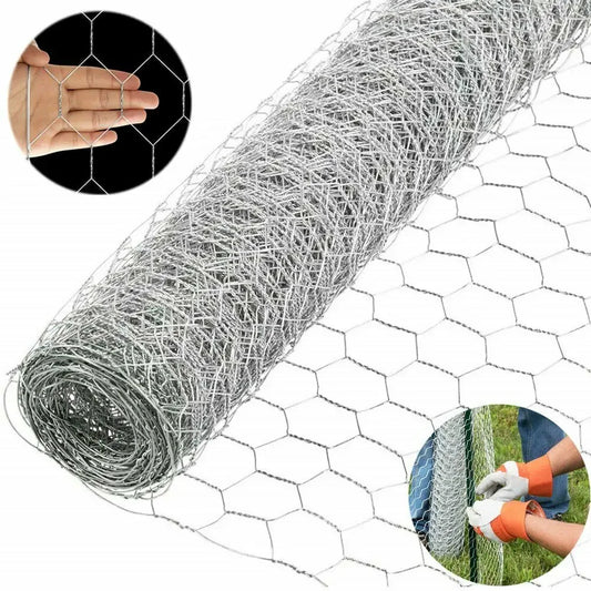 Hexagonal Chicken Wire Mesh Fence 35cm x 1M – Iron Netting Wire Mesh Fencing Peaceful Pleasures Health and Wellness