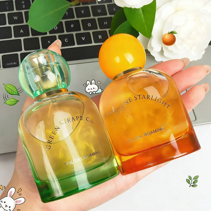Russia Popular Women Eau De Parfum 50ml Orange Grape Cherry Scents Long-lasting Light Fragrance Women Natural Fruity Perfume Peaceful Pleasures Health and Wellness