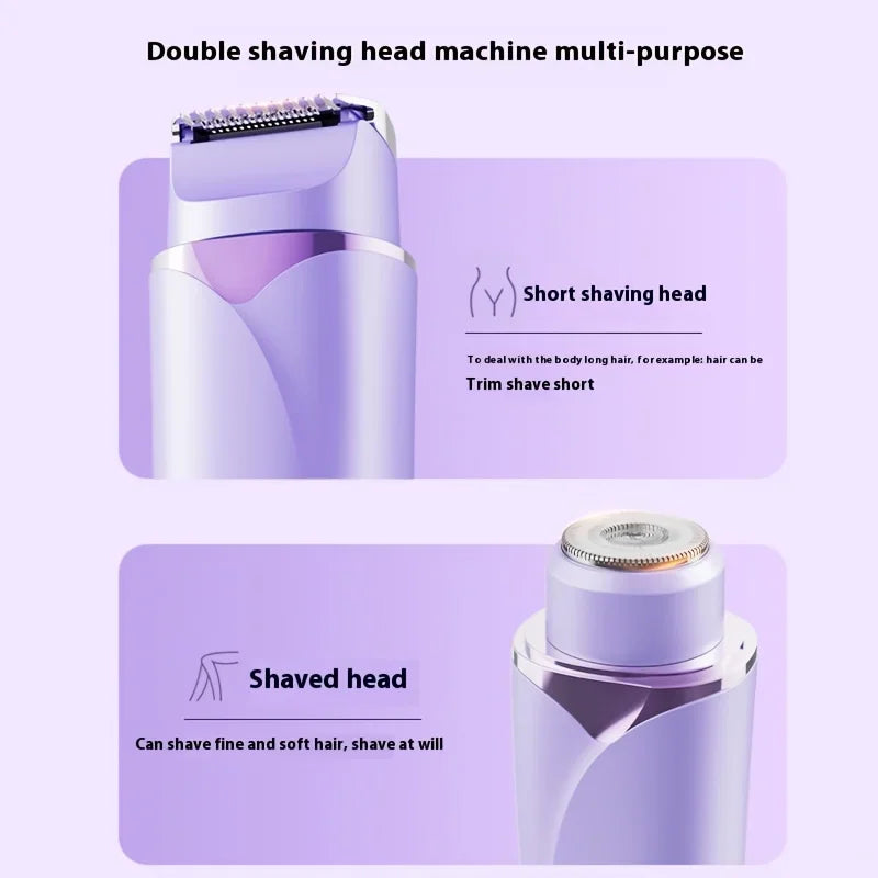 Women's 2-in-1 Rechargeable Electric Shaver & Body Trimmer