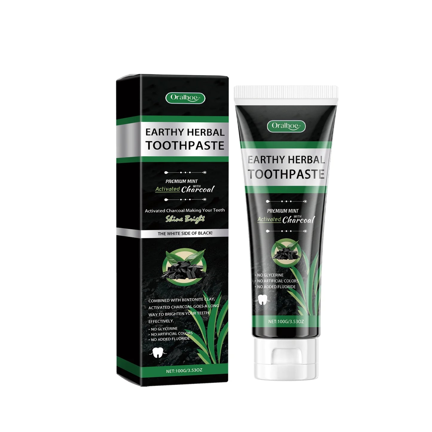 Oralhoe Herbal Mint Toothpaste – Stain Removal & Gum Care