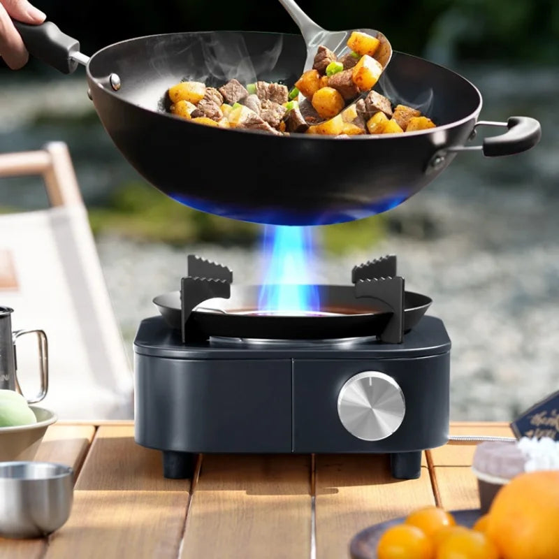 Outdoor portable gas stove, infrared energy-saving intense flame, wind-proof, detachable cartridge type stove, camping hot pot Peaceful Pleasures Health and Wellness