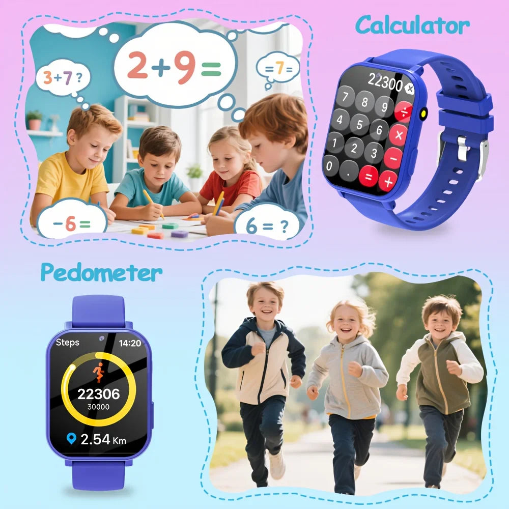 ERUN Kids Smart Watch – Games, Pedometer, Alarm & Calculator
