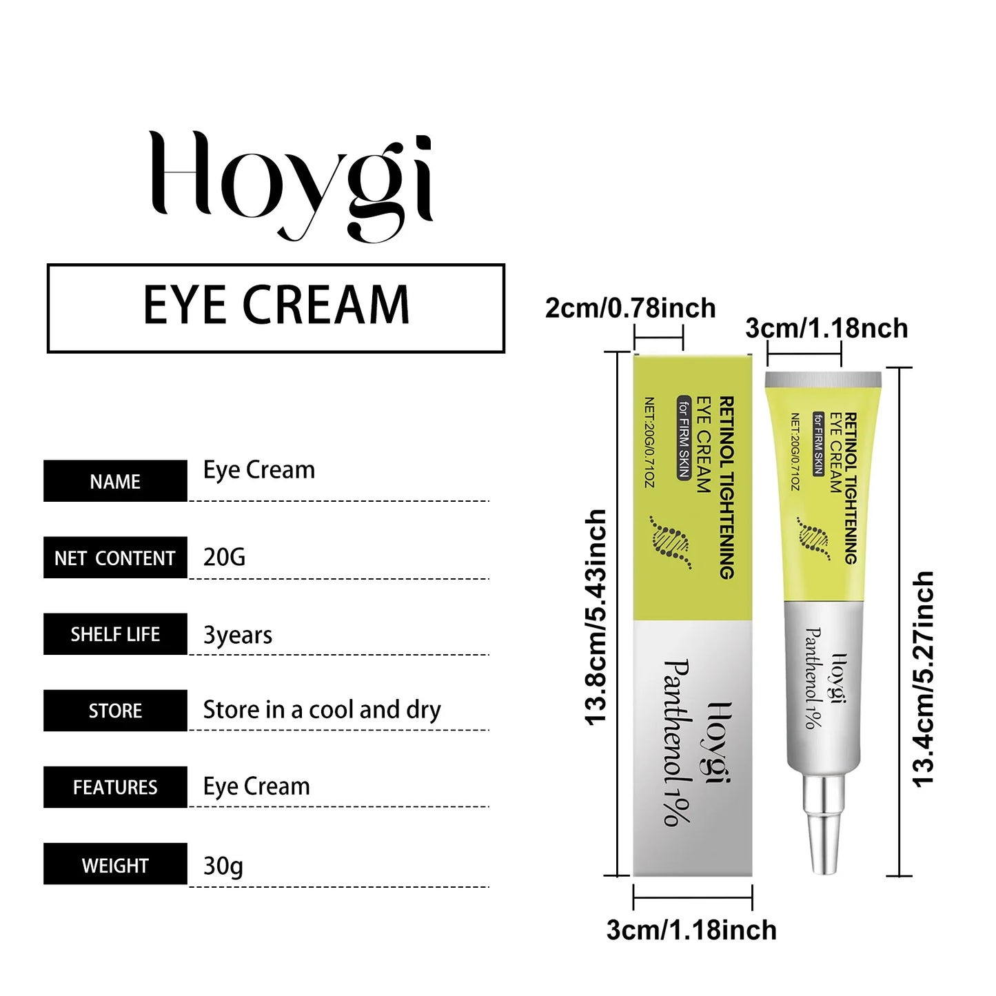 Retinol Eye Cream, Serum, Stick & Patches for Dark Circles