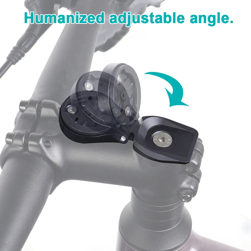 Bike Computer Mount Adjustable Bicycle Computer Stem Mount Holder Aluminum Alloy Bicycle Computer Holder for Garmin/Bryton/Wahoo Peaceful Pleasures Health and Wellness