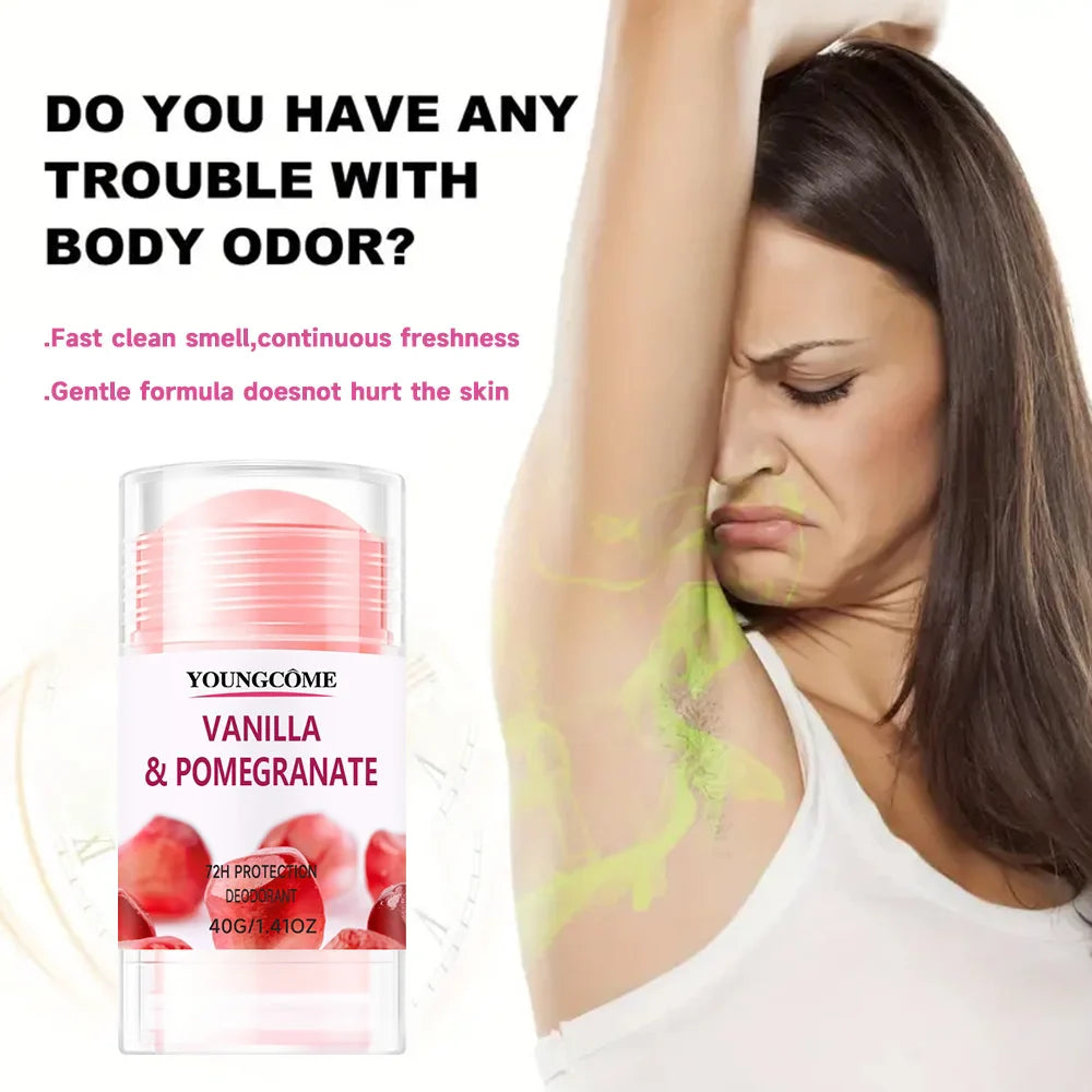 Aluminum-Free Deodorant Stick – Pomegranate & Lemon Verbena 72Hr