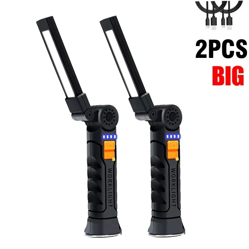 800LM COB LED Work Light – USB Rechargeable Magnetic Lamp