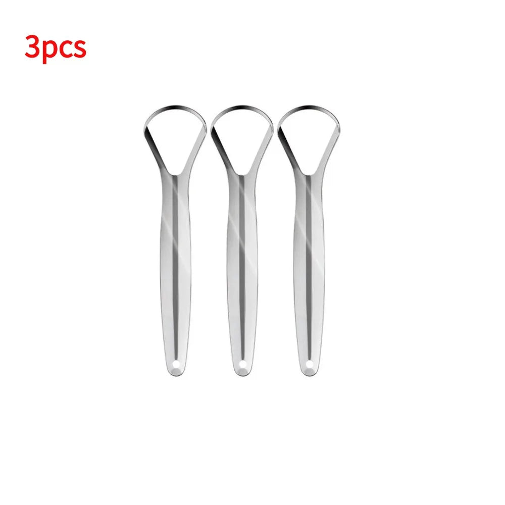 Stainless Steel Tongue Scraper – Reusable Fresh Breath Tool