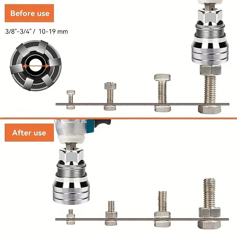 Universal Electric Wrench Sleeve Converter Fits Standard 3 8-3 4'' 10