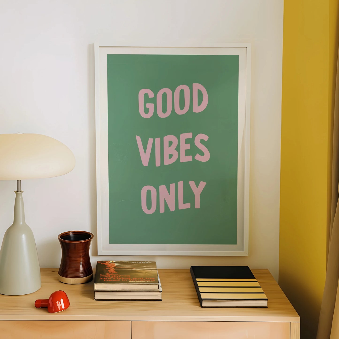 Good Vibes Only Canvas Wall Art Print | Motivational Home Decor