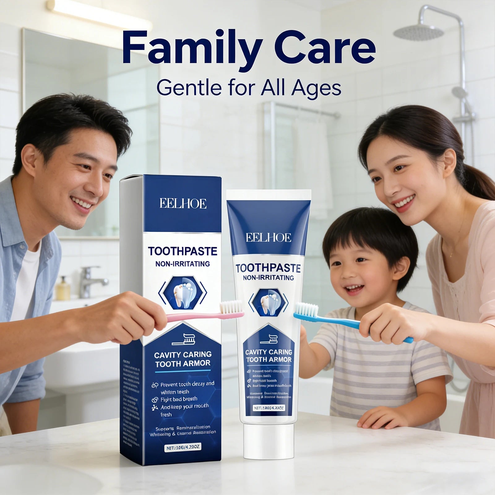 Cleaning Toothpaste Effectively Remove Dental Plaque Inhibit Bacterial Growth Prevent Tooth Decay Teeth Brighten Care Toothpaste Peaceful Pleasures Health and Wellness