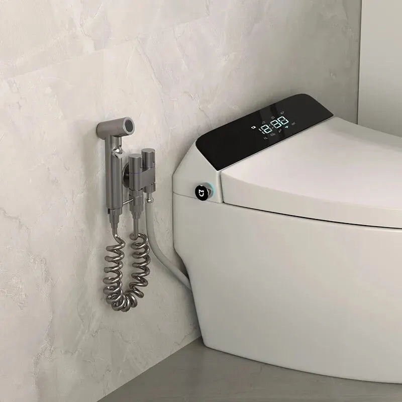 Wall-Mounted Bidet Sprayer | Double Outlet Angle Valve