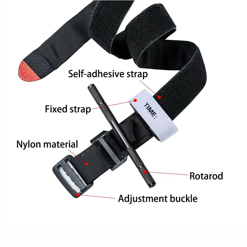 Second Generation Upgrade Repeated Use Strengthen Tactical First Aid New Metal Aluminum Rod Tourniquet Survival Hemostasis Peaceful Pleasures Health and Wellness